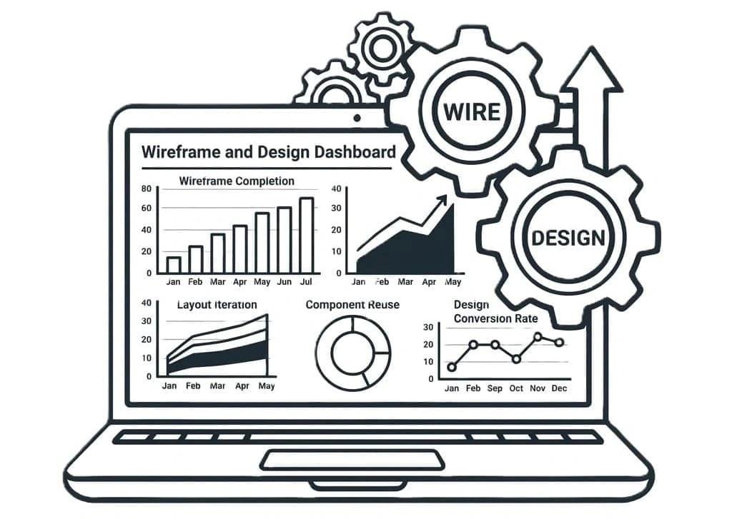 Wireframe and product design step icon for Suave Creators UI UX services