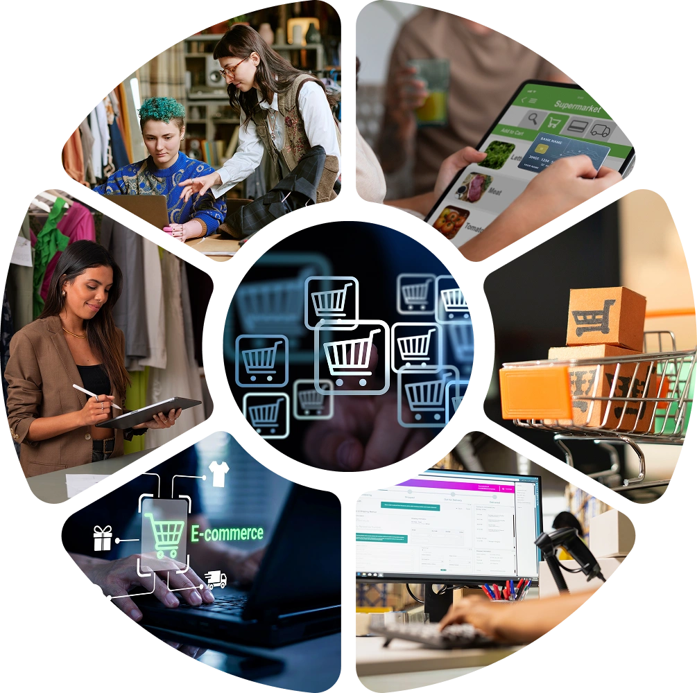 Retail & E-commerce Software Solutions | Suave Creators side banner graphic for Suave Creators