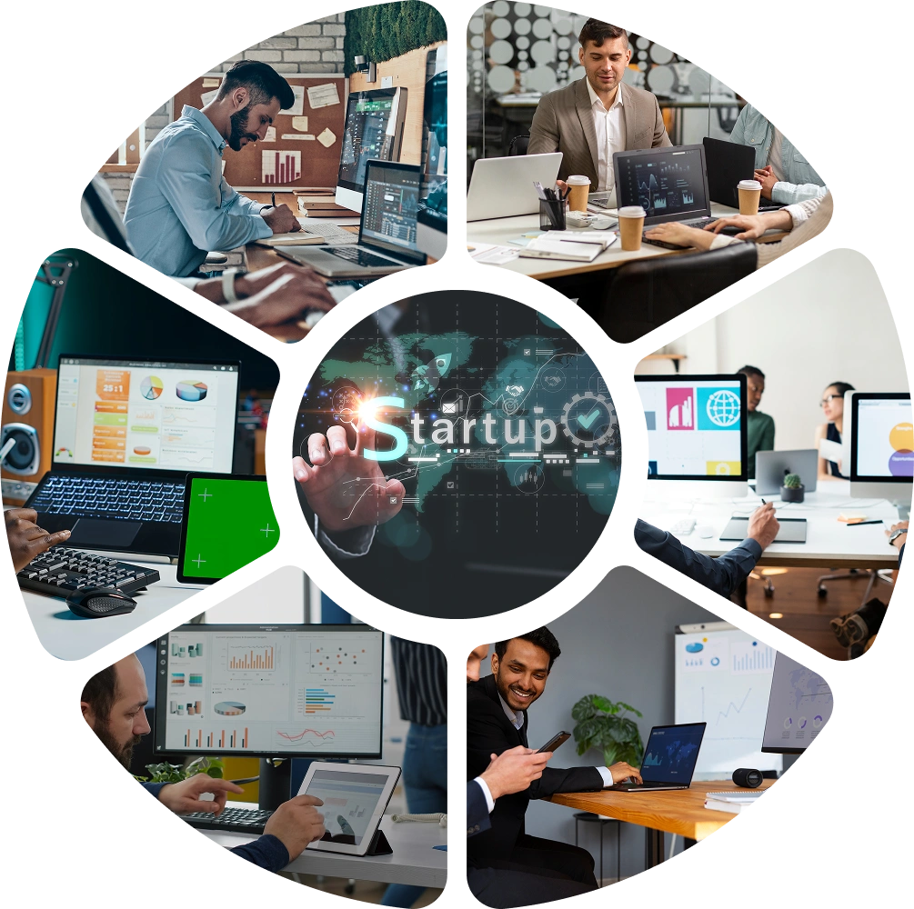 Startup Software Development & IT Solutions | Suave Creators side banner graphic for Suave Creators