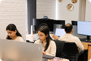Suave Creators developers collaborating in a modern office